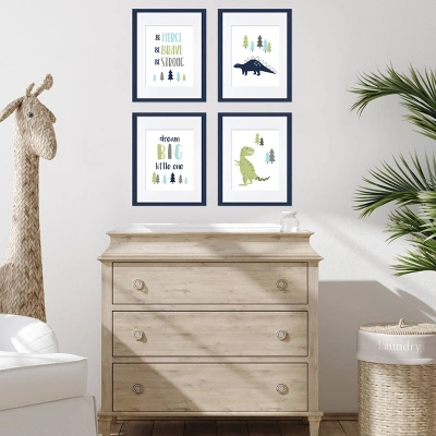 4pc Mod Dinosaur Art Prints Set - Sweet Jojo Designs 5 4pc Mod Dinosaur Art Prints Set - Sweet Jojo Designs - Image 3