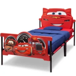 Twin Disney Pixar Cars Plastic 3D Bed - Delta Children -Roommates Store GUEST 007faff1 ceb9 486d b372 1b86630a5013