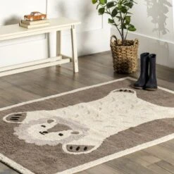 NuLOOM Reika Lion Cub Machine Washable Kids Area Rug -Roommates Store GUEST 02e54235 bcba 4968 a0f7 2e0a084dec71