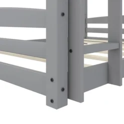 Full Over Full Alaina Floor Wood Bunk Bed - Room & Joy -Roommates Store GUEST 034469de e7e2 4c83 ba6d 9b7d31ef6201