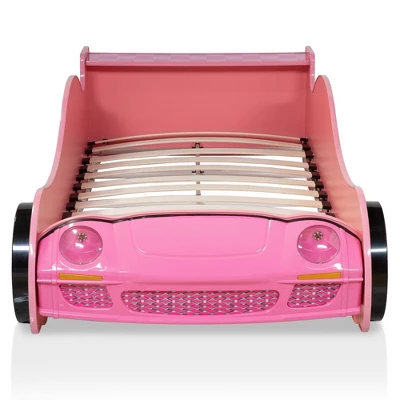 Twin Naglin Racing Car Bed With Led Headlight Pink - HOMES: Inside + Out 12 Twin Naglin Racing Car Bed With Led Headlight Pink - HOMES: Inside + Out - Image 10
