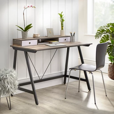 Tucker Desk Black/Driftwood - Buylateral 3 Tucker Desk Black/Driftwood - Buylateral