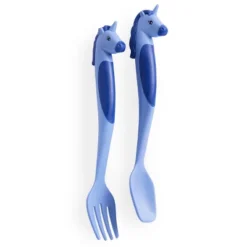 2pc Plastic Unicorns Utensil Set - Dinneractive -Roommates Store GUEST 06602e40 b5d3 4223 8da4 45e62c582656