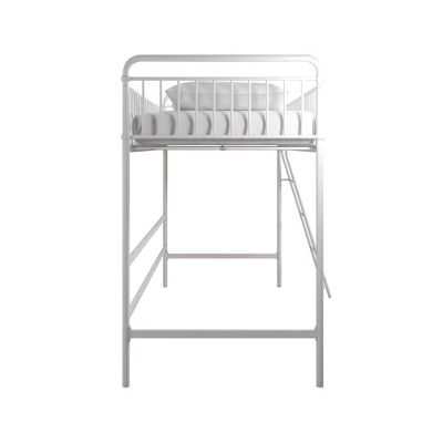 Twin Kaila Metal Loft Bed White - Room & Joy 6 Twin Kaila Metal Loft Bed White - Room & Joy - Image 4