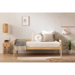 Sweedi Solid Wood 1 Drawer Nightstand Natural Wood - South Shore -Roommates Store GUEST 0b671610 cf13 4b1b af02 76fe6a21c029