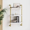 Theo Floating Shelf Gold/White - Nathan James 1 Theo Floating Shelf Gold/White - Nathan James -Roommates Store GUEST 110eec16 0828 4e37 a1b2 50b460b4719c