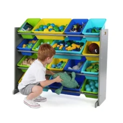 Kids' Super-Size Toy Organizer Elements Collection Gray - Humble Crew -Roommates Store GUEST 111d3815 03d7 4054 b97e ee598011fbe0
