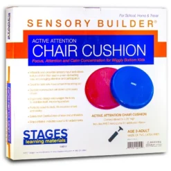 Stages Learning Materials Sensory Builder Active Attention Chair Cushion, Blue + Hand Pump -Roommates Store GUEST 131a3bb1 7226 41d6 9ddd 61bfd56d2f4d