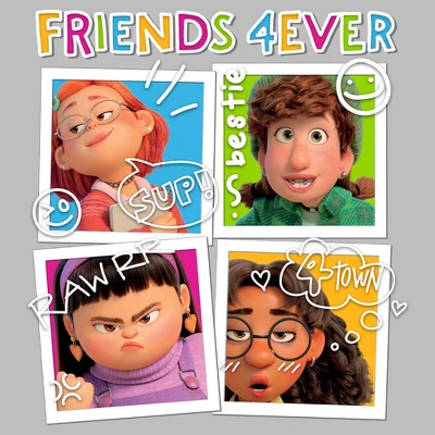 Men's Turning Red Friends 4Eva Polaroids T-Shirt 3 Men's Turning Red Friends 4Eva Polaroids T-Shirt