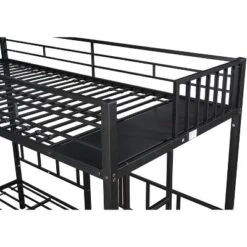 Twin Over Twin Metal Triple Bunk Bed With Ladder-ModernLuxe 23 Twin Over Twin Metal Triple Bunk Bed With Ladder-ModernLuxe -Roommates Store GUEST 1484632c 83a6 41a3 94c8 cb263826b892