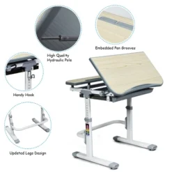 Costway Children Desk Chair Set Adjustable Study Table Drawer 16 Costway Children Desk Chair Set Adjustable Study Table Drawer -Roommates Store GUEST 14db4a73 5170 41d2 b585 041cfd85daf7