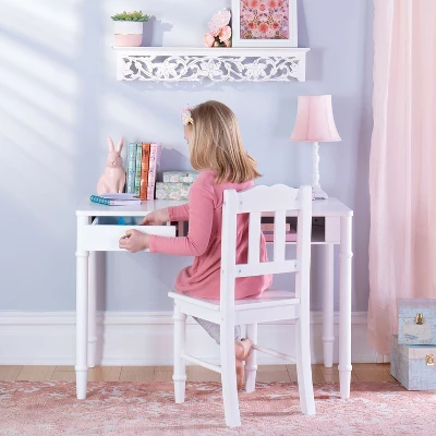 Guidecraft Kids' Dahlia Desk And Chair Set 9 Guidecraft Kids' Dahlia Desk And Chair Set - Image 7