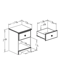 Summer Breeze 1 Drawer Nightstand Blueberry - South Shore -Roommates Store GUEST 1900149d 9594 48e6 8668 c6fd843a6057
