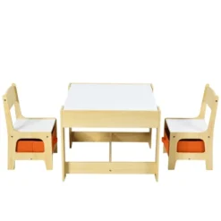 Costway Kids Table Chairs Set With Storage Boxes Blackboard Whiteboard Drawing GreyNature 23 Costway Kids Table Chairs Set With Storage Boxes Blackboard Whiteboard Drawing GreyNature -Roommates Store GUEST 190d4cc4 df34 490c a6ee 74817933076c