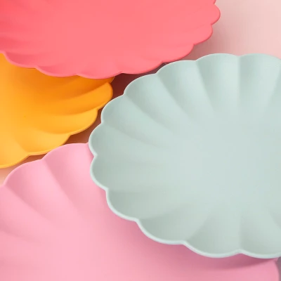 Meri-Meri Meri Meri Small Multicolor Reusable Bamboo Plates (Pack Of 6) 4 Meri-Meri Meri Meri Small Multicolor Reusable Bamboo Plates (Pack Of 6) - Image 2