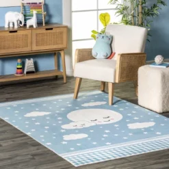 NuLOOM Peaceful Night Machine Washable Kids Area Rug