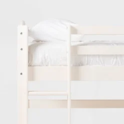 Twin Solid Pine Wood Low Loft Bed White - Saracina Home -Roommates Store GUEST 1bb06797 88bb 4980 a71c 60a5b94d8af6