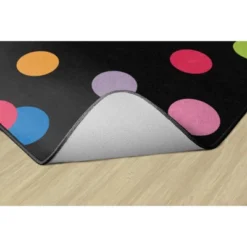 Flagship Carpets Just Teach Rainbow Polka Dots Area Rug -Roommates Store GUEST 1cc3ba79 3352 421f 93a5 c570fdb17517