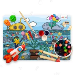 Merka Kids Wipeable Plastic Placemats For Dining Table - Ocean, Space, Jungle, Unicorns For Ages 2 And Up, Set Of 4 8 Merka Kids Wipeable Plastic Placemats For Dining Table - Ocean, Space, Jungle, Unicorns For Ages 2 And Up, Set Of 4 -Roommates Store GUEST 1f8d604a f296 4f75 a84b 02bb31e56d1c