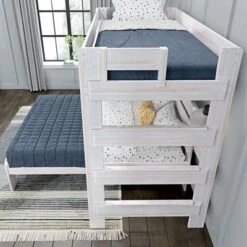 Max & Lily Farmhouse Twin Over Full L-Shaped Bunk Bed With Desk 9 Max & Lily Farmhouse Twin Over Full L-Shaped Bunk Bed With Desk -Roommates Store GUEST 224ec98e b4ef 4c3e 9508 40dd42c3a990