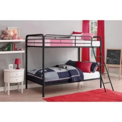 Twin Over Twin Evan Metal Bunk Bed - Room & Joy -Roommates Store GUEST 22d49ccd 451a 40e5 b452 1c25d73a1809