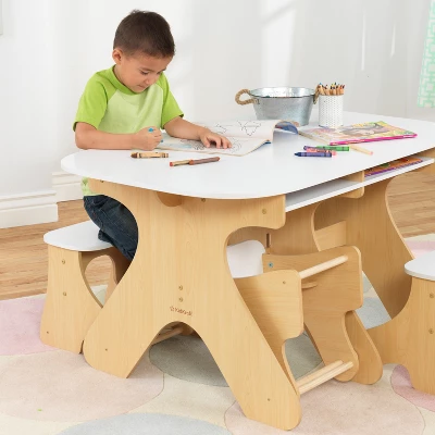 KidKraft Arches Expandable Table With Bench Set 6 KidKraft Arches Expandable Table With Bench Set - Image 4
