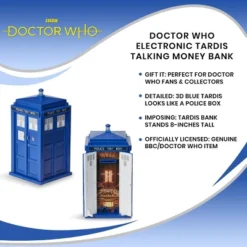 Seven20 Doctor Who Electronic TARDIS Talking Money Bank -Roommates Store GUEST 244d069d 1cc6 4a7b 987e e0a3db6ef310