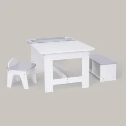 Fantasy Fields - Little Artist Monet Play Art Table Kids Furniture - White/Gray -Roommates Store GUEST 28ea43e6 e4f3 4631 9c50 01fbcd7582a8