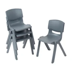 ECR4Kids Plastic School Stack Chair For Indoors And Outdoors, 14in Seat Height, 4-Pack -Roommates Store GUEST 2b90245f 6844 41d1 87cc 52ed8bc272d4