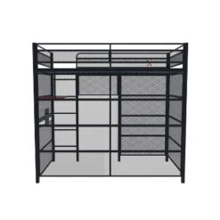 Twin Battle Den Gaming Bunk Bed With TV Mount Black - X Rocker -Roommates Store GUEST 2d7f7a34 92f8 4f0b 9ba6 9d108bfbebb2