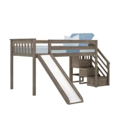 Max & Lily Twin Low Loft Bed With Stairs And Slide -Roommates Store GUEST 375259f9 e80e 4275 8592 6aa39be7fea7