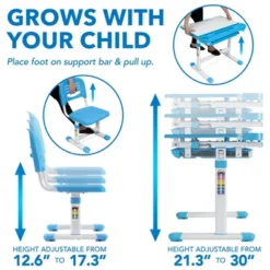 Mount-It! Kids Desk And Chair Set | Height Adjustable Ergonomic Children's School Workstation With Storage Drawer | Blue 13 Mount-It! Kids Desk And Chair Set | Height Adjustable Ergonomic Children's School Workstation With Storage Drawer | Blue -Roommates Store GUEST 386022d9 f20a 4fe0 9b18 1cd9c855ba4b