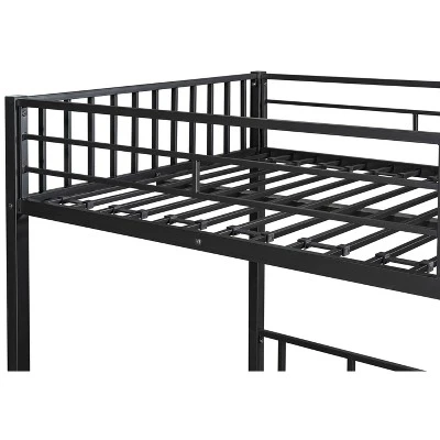 Twin Over Twin Metal Triple Bunk Bed With Ladder-ModernLuxe 10 Twin Over Twin Metal Triple Bunk Bed With Ladder-ModernLuxe - Image 8