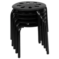 Flash Furniture Plastic Nesting Stack Stools, 11.5"Height (5 Pack) 21 Flash Furniture Plastic Nesting Stack Stools, 11.5"Height (5 Pack) -Roommates Store GUEST 38ff915d de82 47e5 a5cb ff9d12dd1103