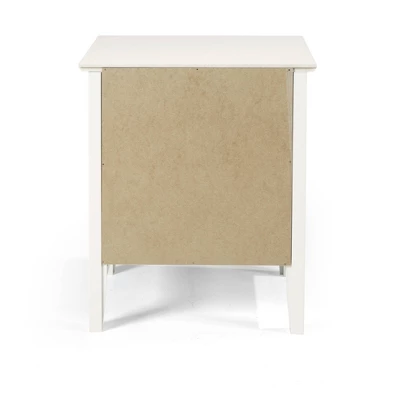 Weston Nightstand White - Alaterre Furniture 4 Weston Nightstand White - Alaterre Furniture - Image 2