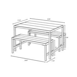 3pc Kids' Metal Outdoor Table Set - Dark Gray - Hearth & Hand™ With Magnolia -Roommates Store GUEST 3b362172 1f8b 45d0 ad76 10781f31a5d5