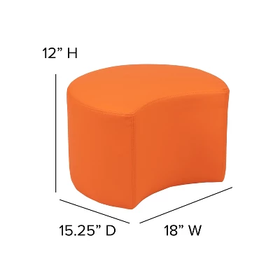 Flash Furniture Soft Seating Flexible Moon For Classrooms And Daycares - 12" Seat Height 8 Flash Furniture Soft Seating Flexible Moon For Classrooms And Daycares - 12" Seat Height - Image 6