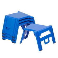ECR4Kids Linking Stools, Children's Stackable Seat, Portable Floor Table, 4-Piece -Roommates Store GUEST 3dd7183b 64c1 4953 bef9 8c135e249aaa