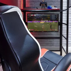 Twin Battle Den Gaming Bunk Bed With TV Mount Black - X Rocker -Roommates Store GUEST 3e373df0 c493 4c48 b1eb b2caae699b3f