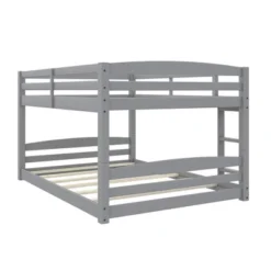 Full Over Full Alaina Floor Wood Bunk Bed - Room & Joy -Roommates Store GUEST 3ea24855 22f0 43c3 b912 d7b232946b36