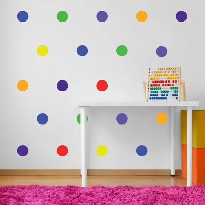 Primary Polka Dots Wall Decor - Decalcomania 7 Primary Polka Dots Wall Decor - Decalcomania - Image 5