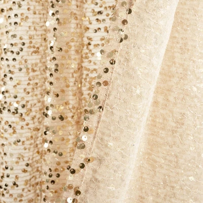 52"x84" Ballgown Glam Sparkle Sequins Window Curtain Panel - Lush Décor 6 52"x84" Ballgown Glam Sparkle Sequins Window Curtain Panel - Lush Décor - Image 4