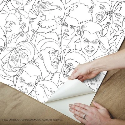 Universal Classic Monsters Peel And Stick Wallpaper - RoomMates 3 Universal Classic Monsters Peel And Stick Wallpaper - RoomMates