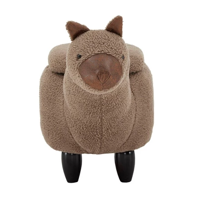 Anders Llama Storage Ottoman Brown - Inspire Q 9 Anders Llama Storage Ottoman Brown - Inspire Q - Image 7