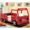 Twin Sumater Fire Truck Kids' Bed - Red/Black MiBasics -Roommates Store GUEST 4d5c9221 8b10 46fc 9a21 f4b997ff42a5