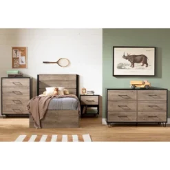 Arlen Mates Bed And Headboard Set Weathered Oak - South Shore 16 Arlen Mates Bed And Headboard Set Weathered Oak - South Shore -Roommates Store GUEST 4e765bfd 4f51 4a12 8680 702725ea0eb8 1