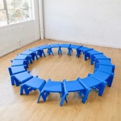 ECR4Kids Linking Stools, Children's Stackable Seat, Portable Floor Table, 4-Piece -Roommates Store GUEST 4ee9a4ba e677 4be2 ba75 243aef49e562