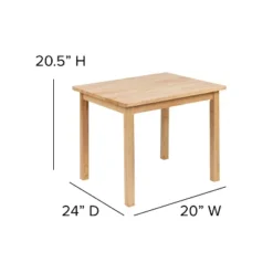 Emma And Oliver Kids 3 Piece Solid Hardwood Table And Chair Set For Playroom, Kitchen 29 Emma And Oliver Kids 3 Piece Solid Hardwood Table And Chair Set For Playroom, Kitchen -Roommates Store GUEST 4fd57af1 acbd 4414 9754 5beb9cfdd5c0