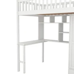 Twin Size Loft Bed With Shelf, Drawers, Desk And Wardrobe - ModernLuxe 20 Twin Size Loft Bed With Shelf, Drawers, Desk And Wardrobe - ModernLuxe -Roommates Store GUEST 5001b2b0 3228 4e42 9ad6 7e0ad4457e65