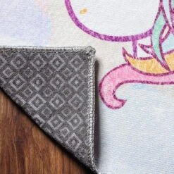 Unicorn Rainbow Colorful Kids Playroom Nursery Washable Indoor Area Rug By Blue Nile Mills -Roommates Store GUEST 51dc2c3d 074f 4c82 88ad 0c6d902becbf
